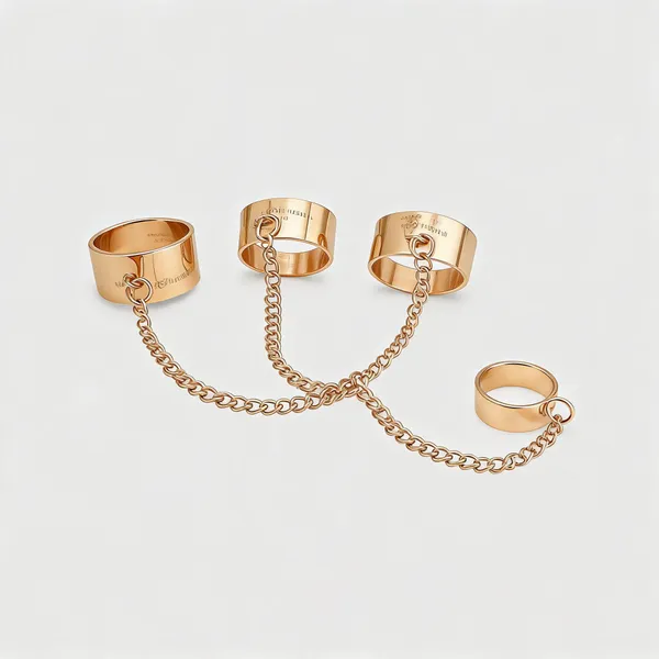 Gold_Tone_Chain_Linked_Ring_Set_For_Women