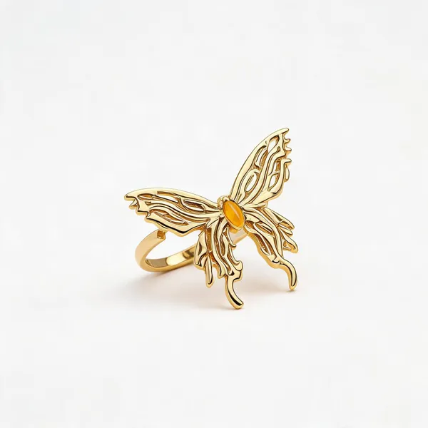 Gold_Stainless_Steel_Butterfly_Ring_For_Women