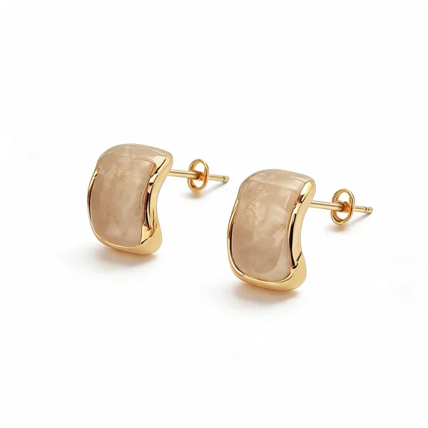 Gold_Tone_Stud_Earrings_For_Women