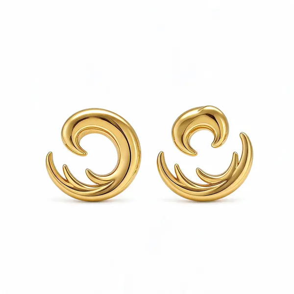 Gold_Tone_C-Shaped_Hoop_Earrings_For_Women