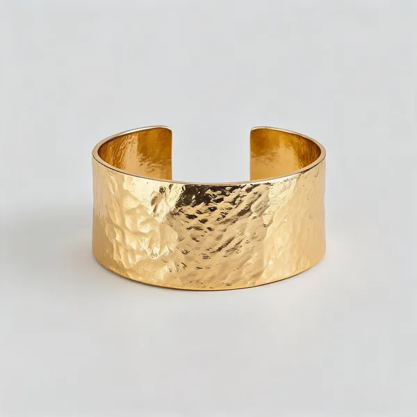 Gold_Tone_Textured_Cuff_Bracelet_For_Women