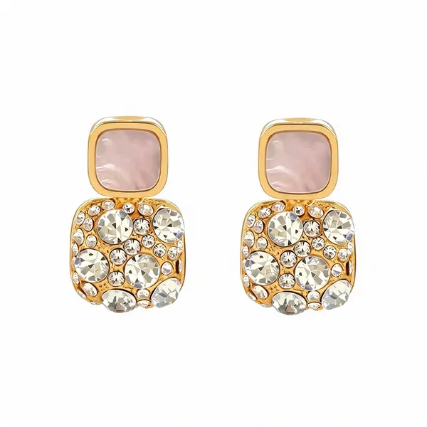 Gold_Tone_Crystal_Drop_Earrings_For_Women