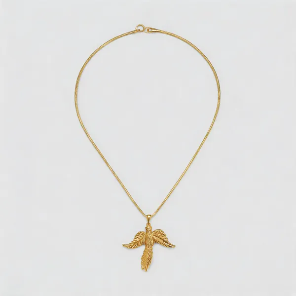 Gold_Tone_Bird_Pendant_Necklace_For_Women