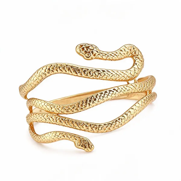 Gold_Stainless_Steel_Snake_Armlet_For_Women
