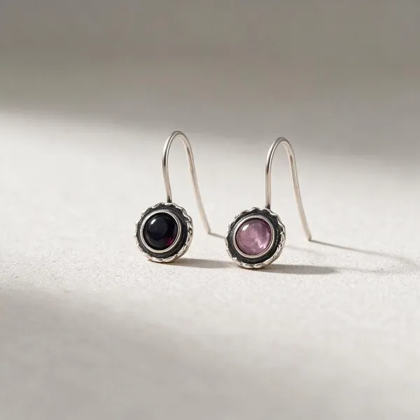 Multicolour_Alloy_Round_Stone_Hook_Earrings_For_Women