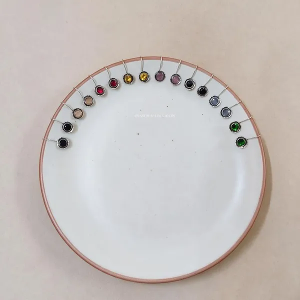 Multicolour_Alloy_Round_Stone_Hook_Earrings_For_Women
