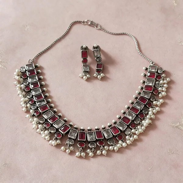 Silver_Red_Alloy_Stone_Studded_Necklace_Set_For_Women