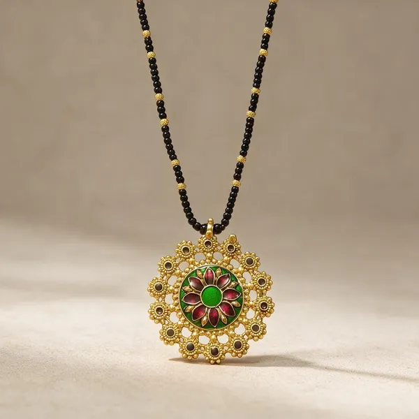Gold_Alloy_Floral_Pendant_Mangalsutra_Necklace_For_Women