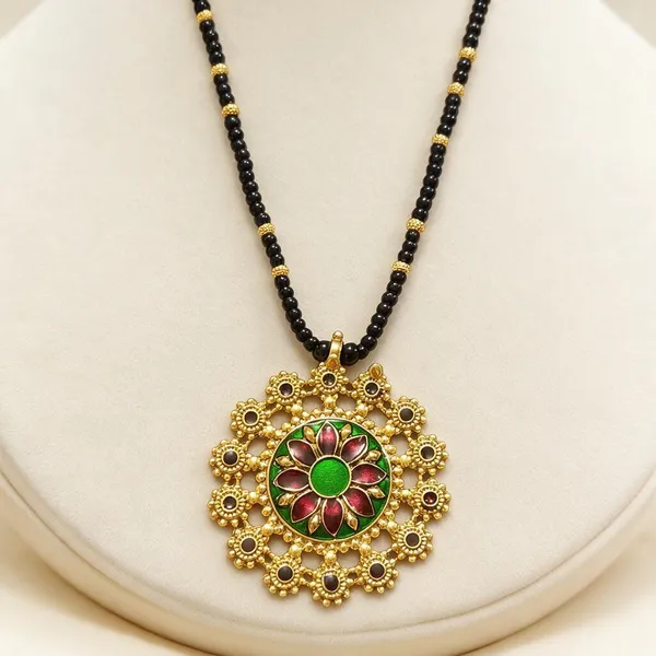 Gold_Alloy_Floral_Pendant_Mangalsutra_Necklace_For_Women