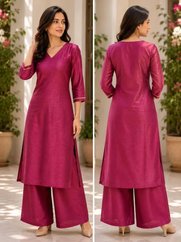Pink_Cotton_Straight_Kurta_Palazzo_Set_For_Women