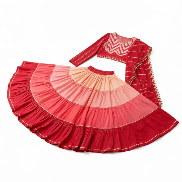 Peach_Cotton_Layered_Chaniya_Choli_For_Women