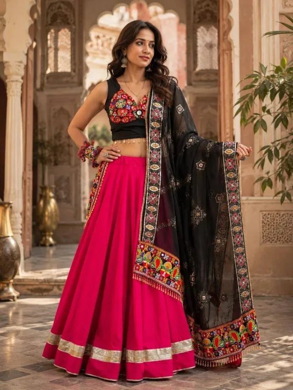 Pink_Cotton_Embroidered_Full_Flare_Chaniya_Choli_Set_For_Women