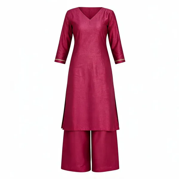 Pink_Cotton_Straight_Kurta_Palazzo_Set_For_Women
