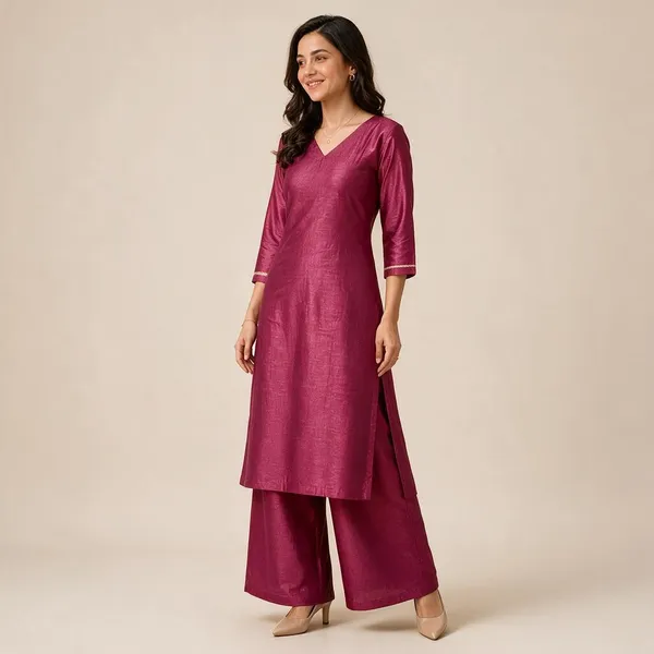 Pink_Cotton_Straight_Kurta_Palazzo_Set_For_Women