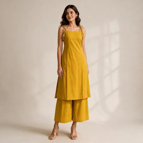 Mustard_Yellow_Cotton_Linen_Sleeveless_Kurta_Palazzo_Set_For_Women