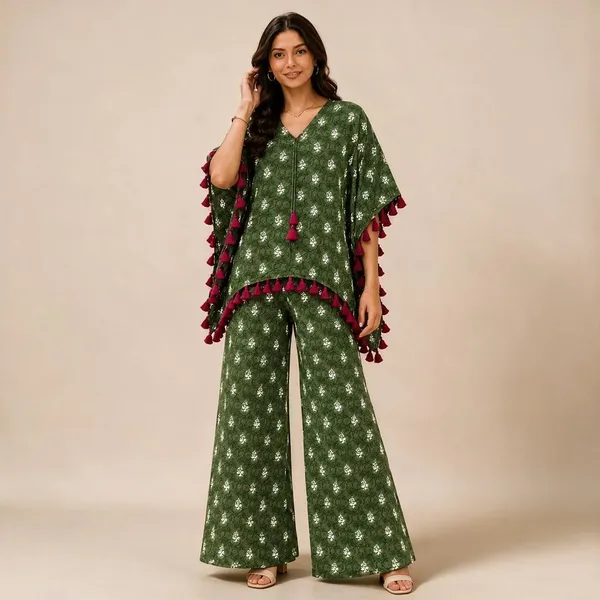 Olive_Green_Cotton_Kaftan_Co_Ord_Set_For_Women