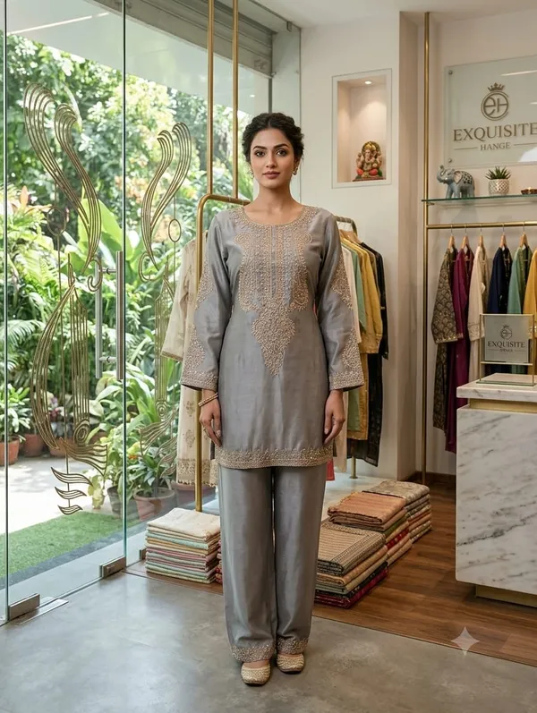 Grey_Embroidered_Straight_Kurta_Set_For_Women