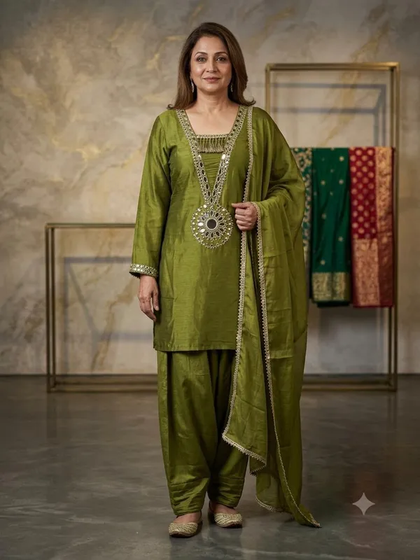 Green_Embroidered_Straight_Fit_Salwar_Suit_For_Women