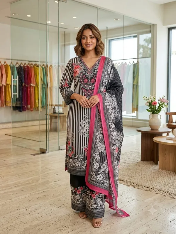 Black_Printed_Salwar_Suit_Set_For_Women