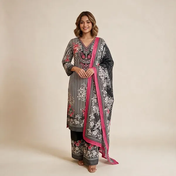 Black_Printed_Salwar_Suit_Set_For_Women