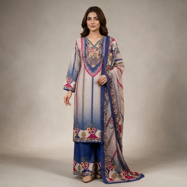 Blue_Printed_Straight_Kurta_Set_For_Women