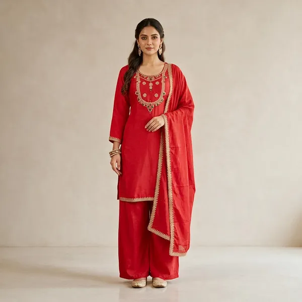 Red_Embellished_Straight_Salwar_Suit_For_Women