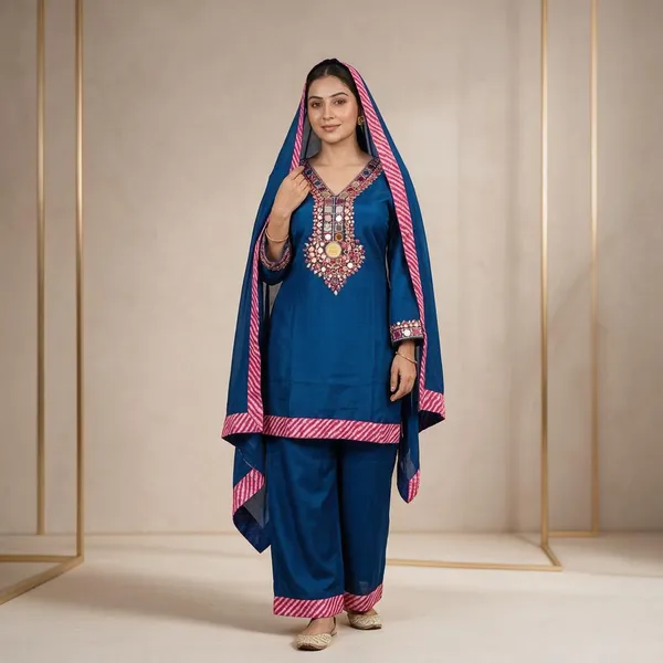 Blue_Embroidered_Straight_Kurta_Set_For_Women