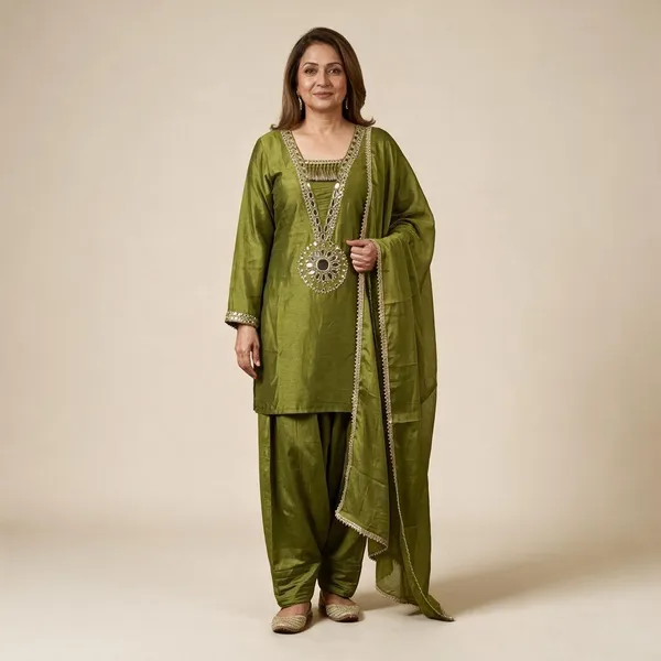 Green_Embroidered_Straight_Fit_Salwar_Suit_For_Women