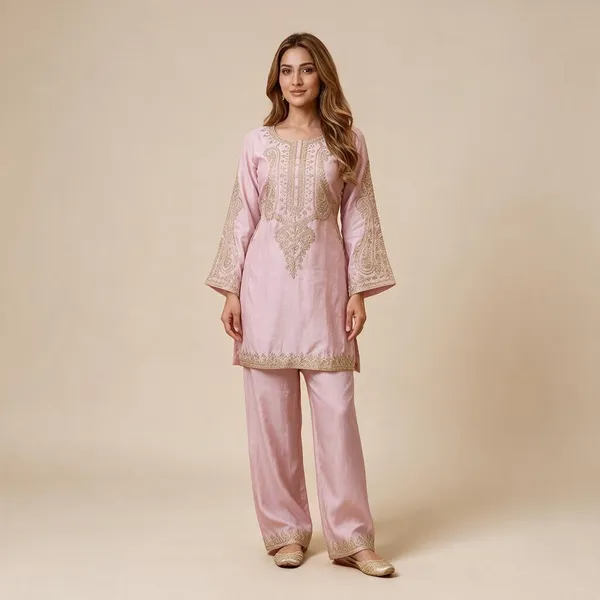 Pink_Embroidered_Kurta_Set_For_Women