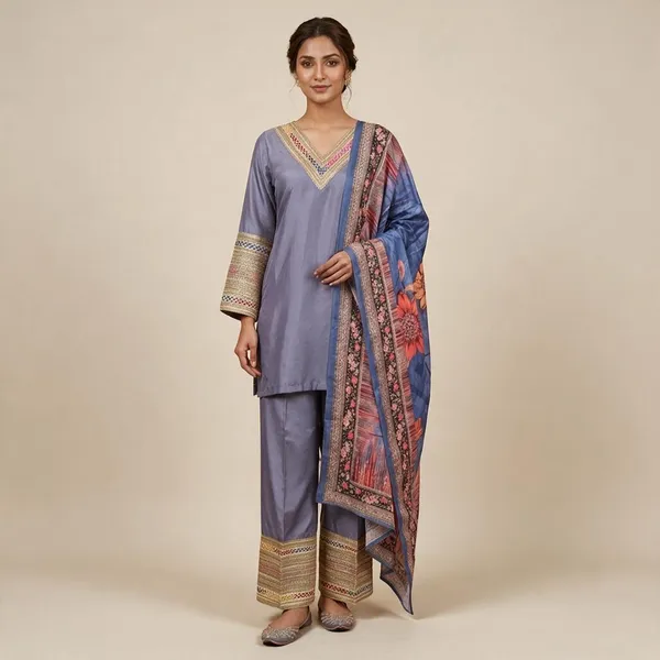 Purple_Straight_Fit_Kurta_Set_For_Women