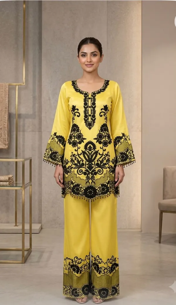 Yellow_Printed_Kurta_Palazzo_Set_For_Women