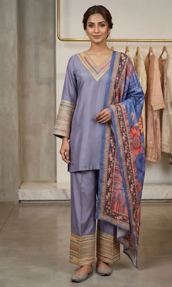 Purple_Straight_Fit_Kurta_Set_For_Women
