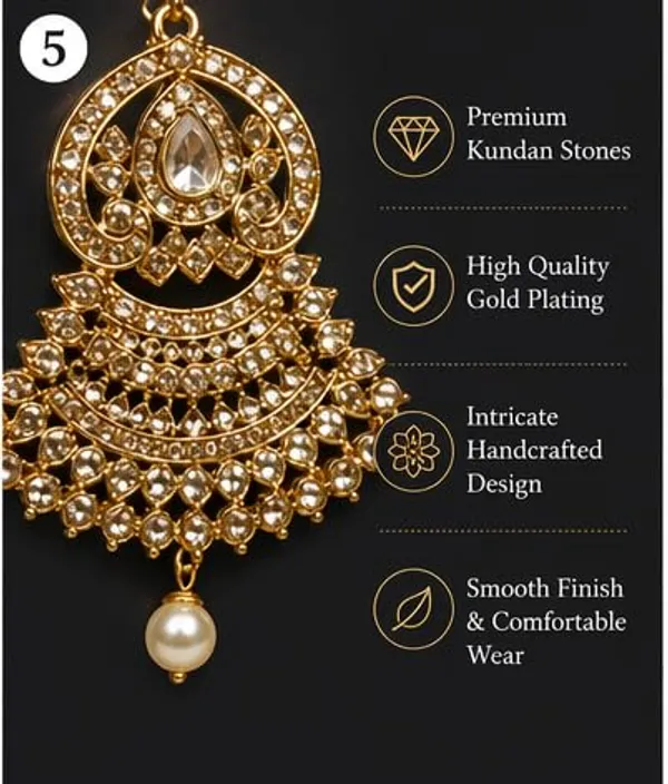 Chandbali_Earrings_With_Maang_Tikka_Set