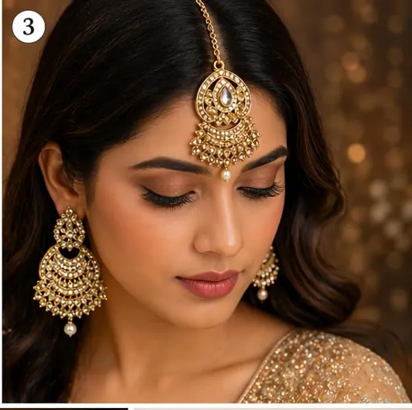 Chandbali_Earrings_With_Maang_Tikka_Set