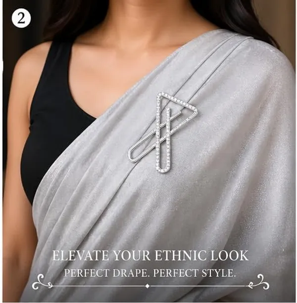 X_Shape_Saree_Pin_Brooch
