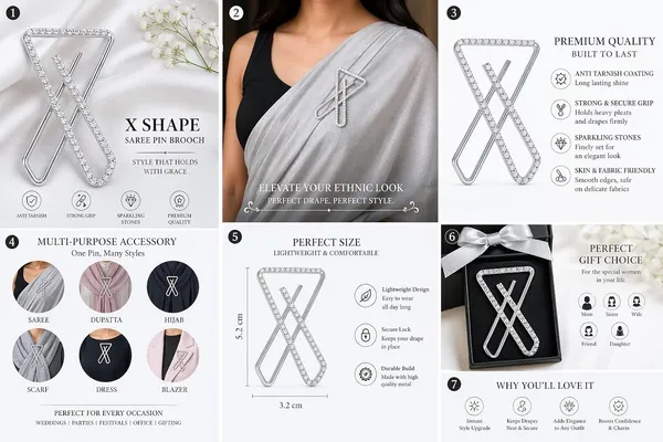 X_Shape_Saree_Pin_Brooch