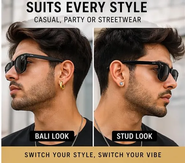 Men_S_Magnetic_Earrings_And_Stud_Combo_Set
