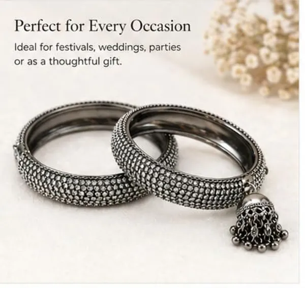 Silver_Plated_Oxidized_Kada_Bangle_Set
