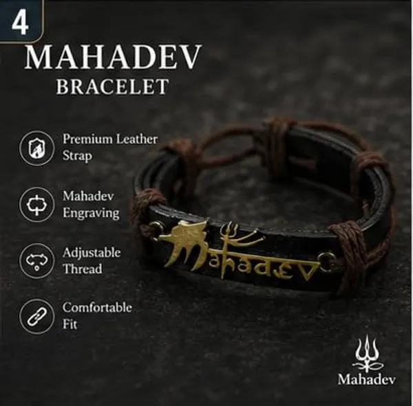 Mahadev_Trishul_Pendant_Chain_And_Bracelet_Combo