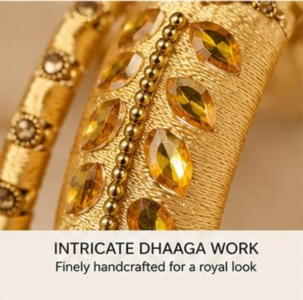 Gold_Plated_Dhaaga_Bangles_Set_For_Women