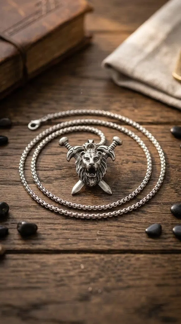 Lion_Head_Pendant_Necklace