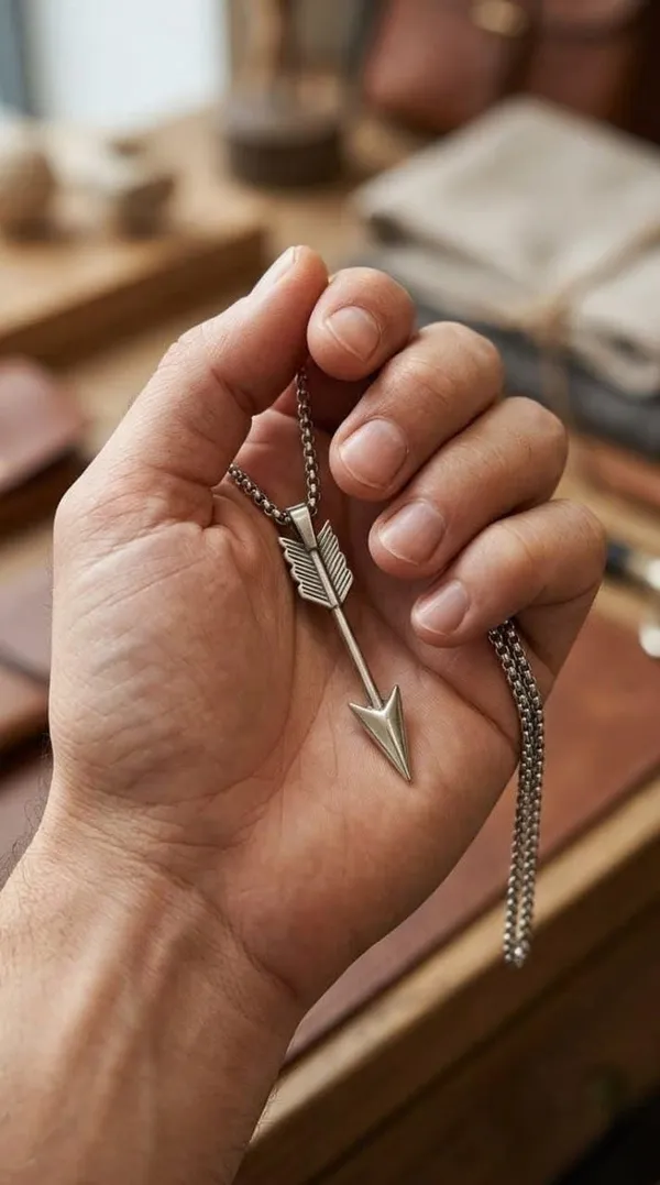 Arrow_Pendant_Necklace_For_Men