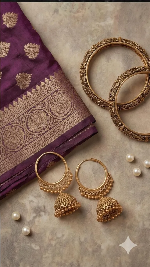 Oxidised_Jhumki_Hoop_Earrings