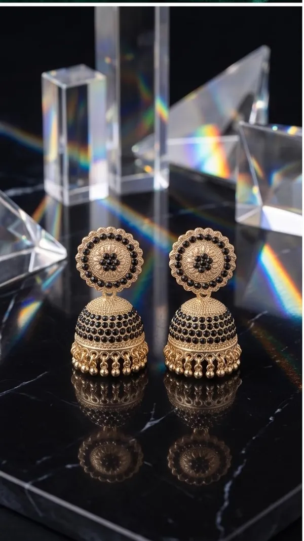 Gold_Plated_Stone_Jhumki_Earrings