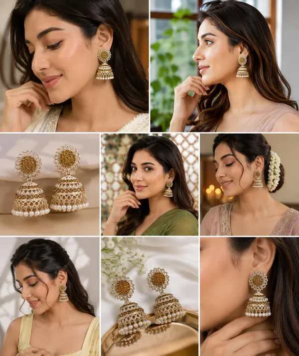 Oxidised_Silver_Plated_Pearl_Jhumka_Earrings