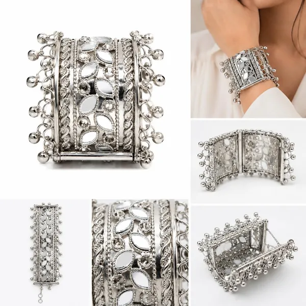 Oxidised_Silver_Hinged_Cuff_Bracelet_For_Women