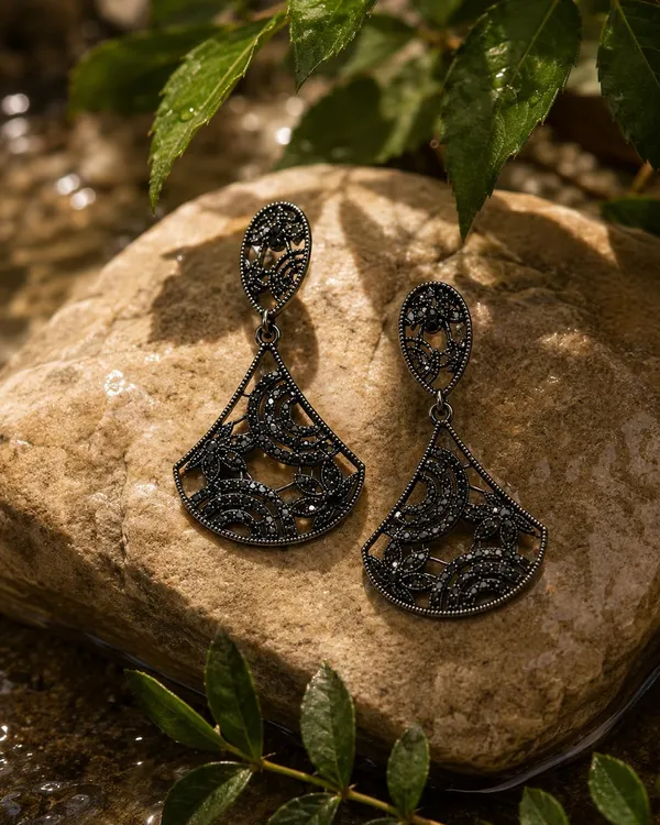 Oxidized_Filigree_Dangle_Earrings