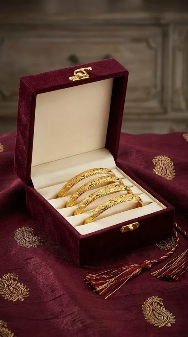 Gold_Plated_Floral_Bangles