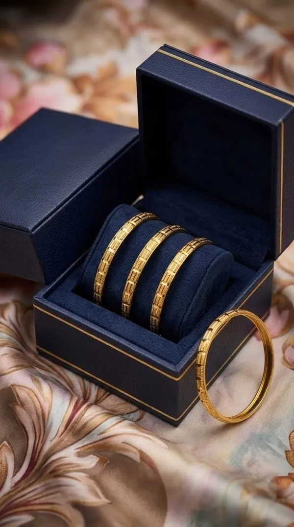 Women_S_Gold_Plated_Textured_Bangles