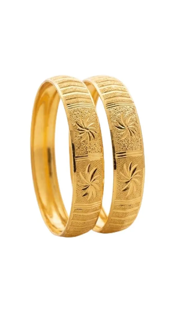 Gold_Plated_Floral_Engraved_Bangles_For_Women